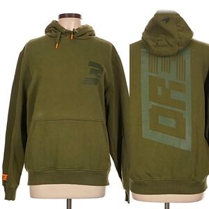 McLaren Daniel Ricciardo F1 Hoodie Mens L Olive Green DR3 Racing Fleece Pullover